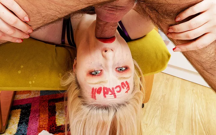 Crazy Mouth Meat: Real Fuck Doll Gets Big Dick Face Fucked