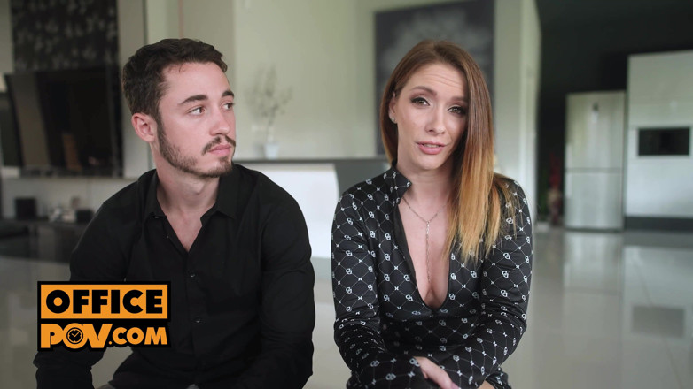 OfficePOV: POV - Threeway Cum Whore Sata Jones Loves DP