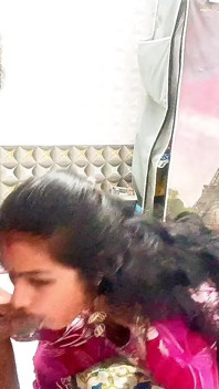 Hot Indian Girl in Traditional Dress Sucks & Gets Fucked From Behind