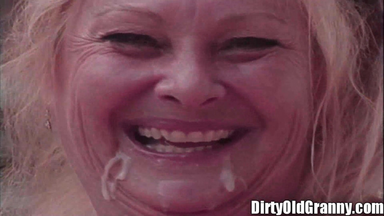 Dirty Old Granny: Big cunt monster duże cycki ohydne twarzy babcia suka palec...