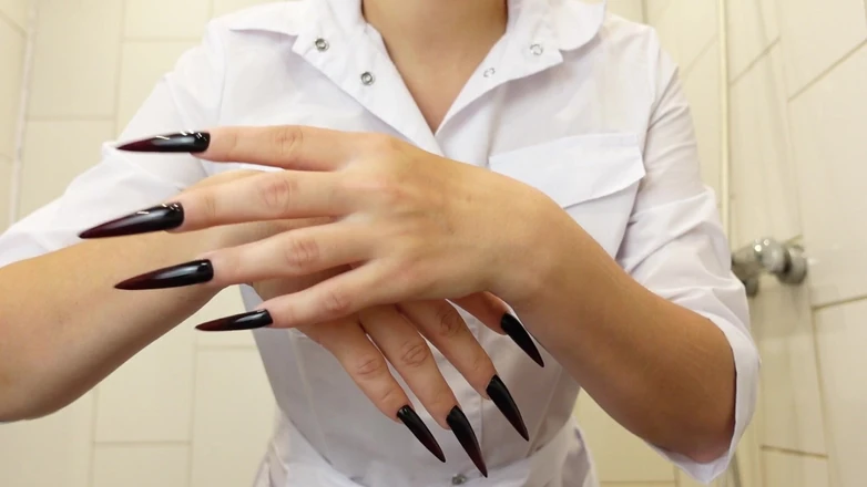 Mistress Priest: Nurses Long Nails JOI