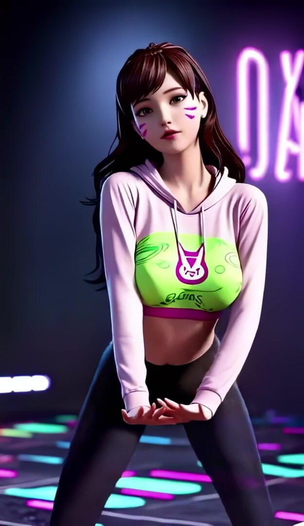 3D-Hentai Games: D.va's Fiery Fire Dance (2ne1 - Fogo)