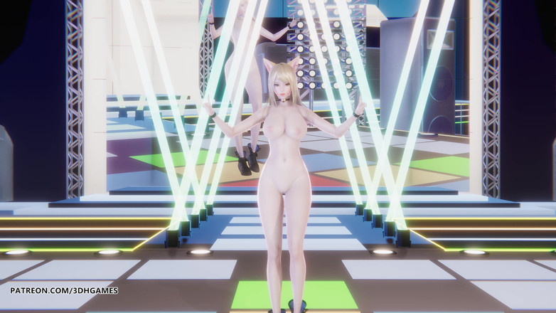 3D-Hentai Games: [mmd] T-ara - 전설의 미친 Ahri 섹시한 벌거벗은 댄스 리그 무수정 헨타이