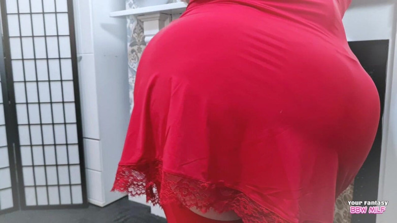 BBW_Wife: Mature Stepmother Jane in Basque and Stockings