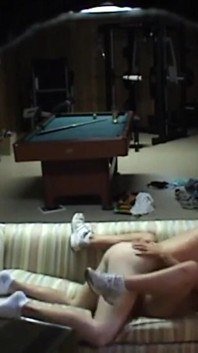 Sexy girlfriend found cheating and fucking at the basement