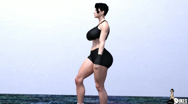 Dukes Hardcore Honeys: Peituda personal trainer cara fodida por seu cliente fraco