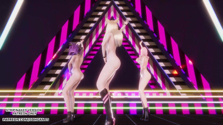 3D-Hentai Games: Blackpink - Whistle Ahri Akali Seraphine Sexy Naked Dance