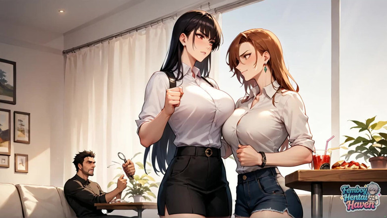 Femboy Hentai Haven: トランスヴェスタイトのグリュートマキシマスのセンセーション、日差しのカフェで最高のフェムボーイXXXセックス!