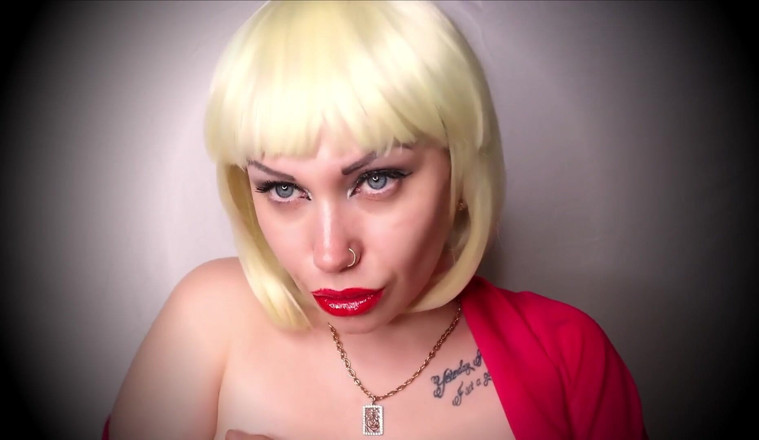 Goddess Misha Goldy: My beautiful soft lips painted in bright red color excite...