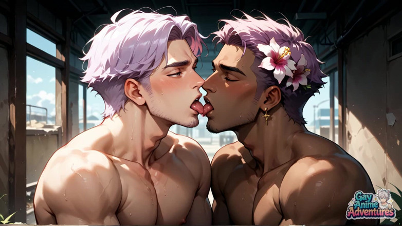 Gay Anime Adventures: Tóc hồng cơ bắp titan bùng nổ trong nhà kho