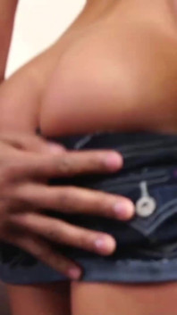 Stockinged Teen Gets Pussy Licked and Fucked by Black Guy