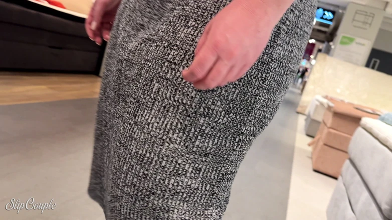 SlipCouple: Full Version - Risky Day in a Furniture Store - Handjob Blowjob...