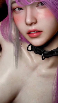 3D super nadržená korejská děvka má hardcore honění sex s velkým černým pérem
