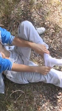 This Hot Athletic Stud Is Out for a Jog in the Woods When He Decides to Have a Little Fun