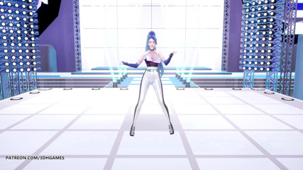3D-Hentai Games: [MMD] Kep1er - Up! Ahri Seraphine Kaisa hot striptease league of...