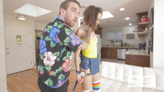 Hookup Hotshot: Dumb teen whore gets her asshole plunged by guy she...