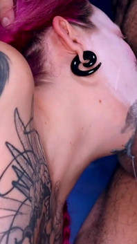 Messy Deep Throat Clown Blowjob