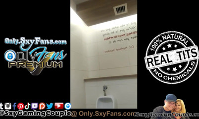 SexyGamingCouple: Another bathroom pee pissing vid
