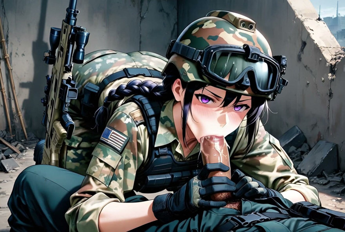 Hentoria: Military Girl Realized Love Is Better Than War - Hard Fuck...