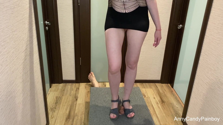 AnnyCandyPainboy: Girl punished dick on the milking board