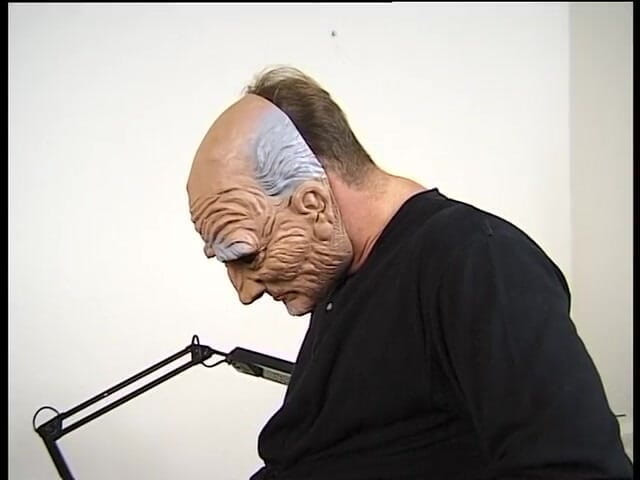 Lucky Cooch: Blindfolded blonde with pierced face gets fucked in the office