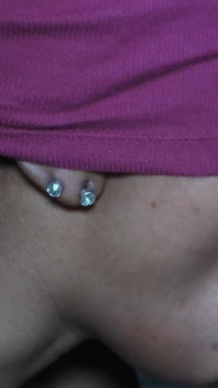 Big White Rod Cums in Black Slut Mouth for Her to Swallow