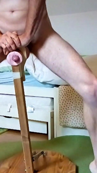 Fleshlight stand neukpartij masturbatie