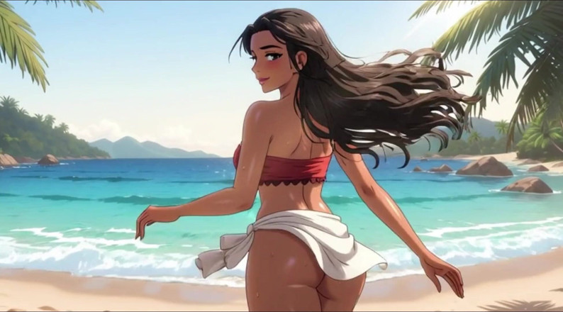 My night collection: Moana with Massive Breasts and Huge Ass in Passionate Semi...