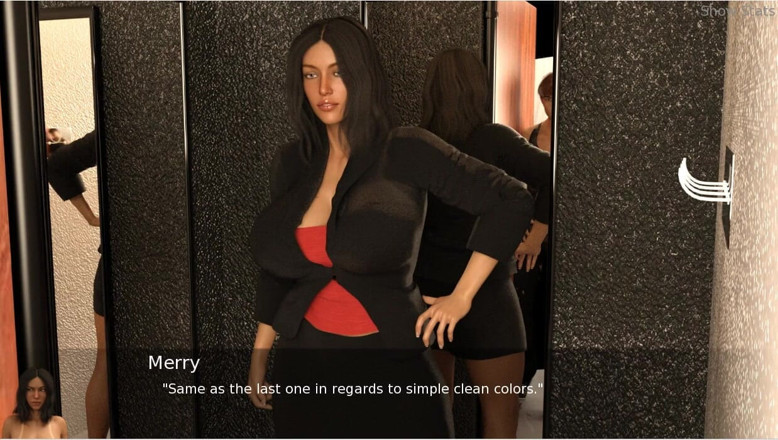 XXX Games Bunk: Project Hotwife - Gameplay - Roleplay - Shop Clerk Shows Cloths to Hotwife