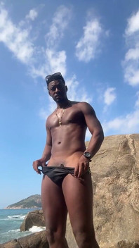 Pissing on the Beach BBC Hard Cock
