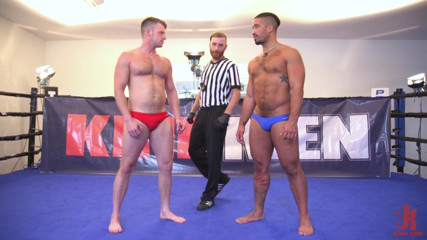 Kink Men Classics: Brian Bonds & Trey Turner Two Muscled Hunks Wrestle for Redemption!