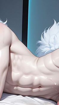 Dreamy Soft-haired Boy Covered in Thick Dripping Cum Afterglow