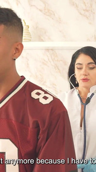 Interracial-i Find a Huge Cock in My Patient's Checkup and I Crave to Give Him a Juicy Blowjob.