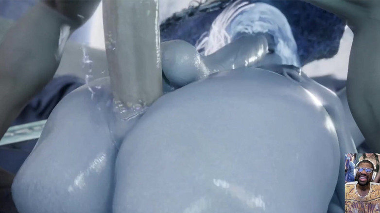 L6RD7BLU3 FUTA: Transgênero Jessie masturba e goza, pau trans duro Ranni recebe...