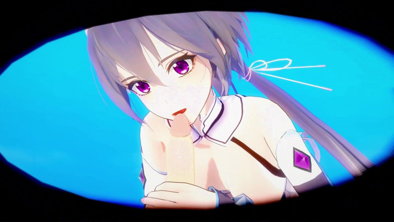 Smixix: Luo Tianyi Hentai 섹스 보컬로이드 MMD 3D 퍼플 아이즈 컬러 편집 Smixix