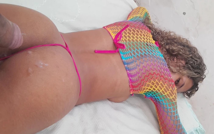 Karinamello: Beautiful Young Girl Sitting with Her Perfect Ass and Making...