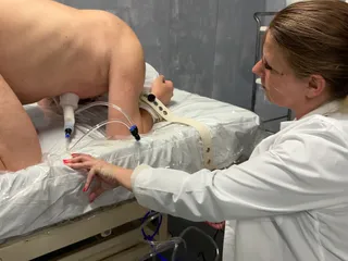 Mistress Henriette: Enema and Tit Milking Scene From My Hospital 3 Movie