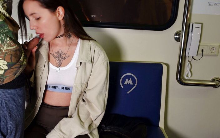 Ghomestory: Blowjob dan seks di metro Moskow! Gadis bekuk!
