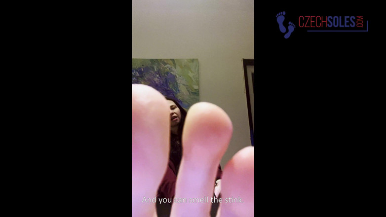 Czech Soles - foot fetish content: Sniff and Lick My Sweaty Toe Socks After Yoga