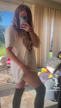 2023 August Tiktok Evasummers15 Striptease Petite PAWG Blonde