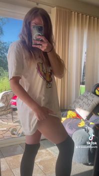2023 August Tiktok Evasummers15 Striptease Petite PAWG Blonde