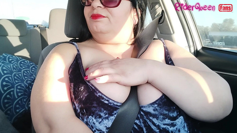Riderqueen: Zralá bbw milfka cestuje, fanoušci ve zpomaleném záběru