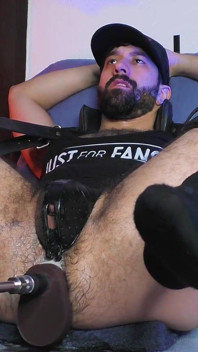 Ricky Cage February 2026 Live Cam Show - Tech Jock Wearing Cap and Socks Gets Machine-pounded
