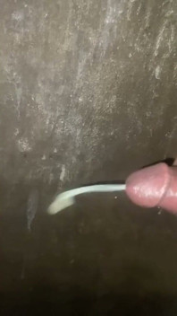 Hombre Masturbándose Su Gran Polla Negra
