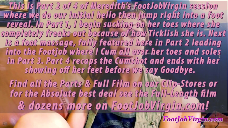 FootJobVirgin: Część 2 z 4 chuda gorąca wysoka hippie-laska Meredith footjobvirgin sesji! Wielbienie...
