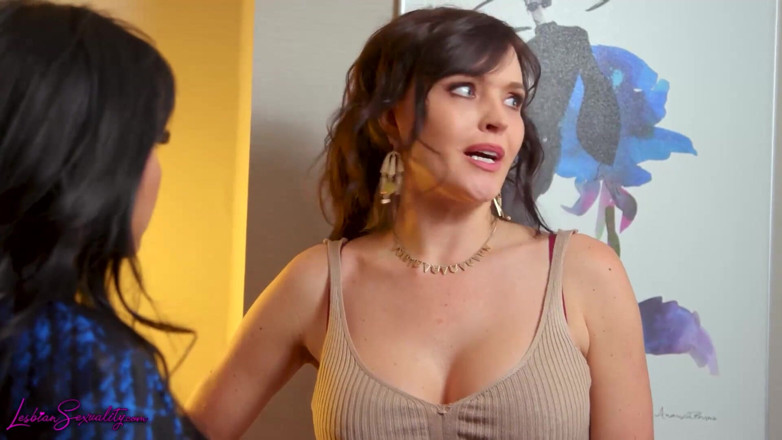 Lesbian sexuality: Krissy Lynn + Ember Snow