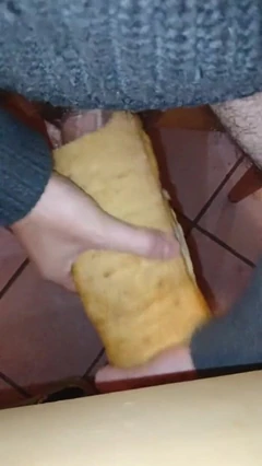 操面包男手淫