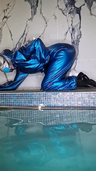 Latex Lagoon: the Double-suit Secret with Full Face Snorkel Mask
