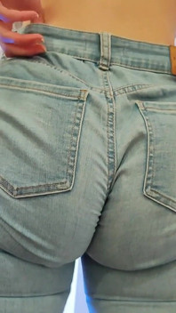 Blue Jeans Fetish Big Ass Problems Clenching Shaking Cheeks