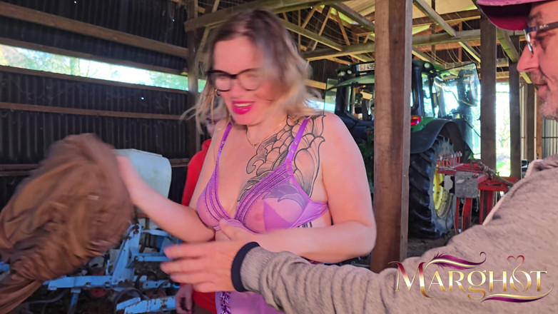 Sexymarghot: Threesome at the Farm: the Neighbor Ends up in My...